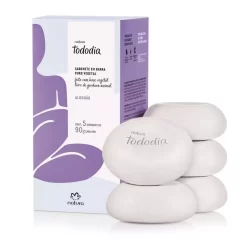 Sabonete em Barra Puro Vegetal Tododia ( Algodão, Macadâmia, Alecrim e Salvia, Romã e Flor de Amora)