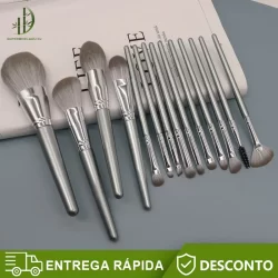 Kit 14 pinceis profissional para maquiagem Pinceis esfumar contorno