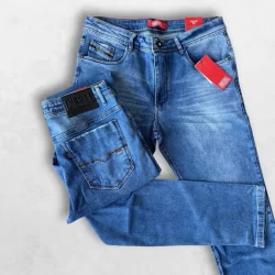 Calça Masculina Jeans com Elastano Casual Confortável lycra Elegância