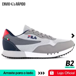 Tênis Fila Euro Jogger Sport II Masculino Cinza Original Com Nota Fiscal e Garantia