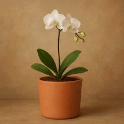 Vaso de Barro Cilindro Cerâmica Cachepot Jardim Flores Plantas Orquideas Decoração