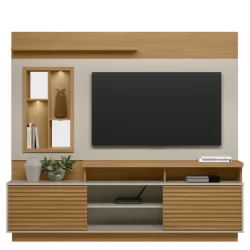 Estante Home Eldorado Linea Brasil com LED  - TV até 60 Polegadas
