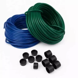 Kit 2 Kg Fio De Enrolar Cadeira + 12 Ponteiras Cordinha Cadeira Espaguete Pvc Para Trançar Cadeiras