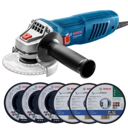 Esmerilhadeira GWS 770 Bosch 770W com 6 Discos