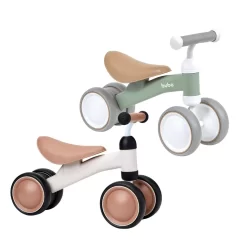 Bicicleta De Equilíbrio 4 Rodas Retro Sem Pedal - Verde ou Bege Buba
