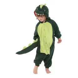 Pijama Dinossauro- Kigurumi Macio E Confortável Infantil e Adulto