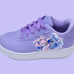 Tenis Casual Infantil Confortavel Stitch Modinha Menina Escolar