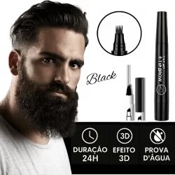 Caneta Preenchedora de Barba e Sobrancelha à Prova d’água e Suor Efeito 24h Masculina