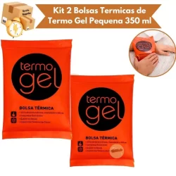 Kit 2 Bolsa Térmicas Termo Gel Compressa Fria ou Quente Tamanho Pequena 350ML