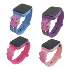 Relogio Infantil Digital Led Angel Stitch Quadrado  Disney Meninas Feminino