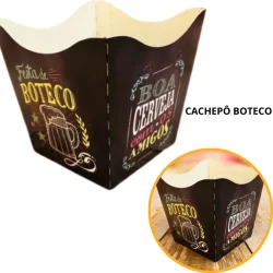 10~60 KIT CACHEPÔ DECORATIVO PAPEL CACHEPOT FESTAS FLORES DECORAÇÃO COR TEMA BOTECO 76.1