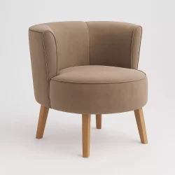 Cadeira Decorativa Moderna para Sala de Espera Recepção Macia Tecido Veludo Ergonômica Resistente