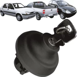 Tampa De Combustível Ford Ka 1997 À 2002 - Ford Fiesta 96 À 02  Ford Fiesta GI De 1996 Até 30/11/2002 + Duas Chaves Nova