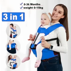 MEDOOSI Canguru Para Bebê recem nascido de 0-3 Anos Ergonômico 3 Em 1 bebe assento de Frontal Hipseat