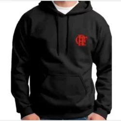 Blusa de Frio Moletom Casaco com Capuz e Bolso