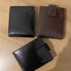 Carteira Masculina Couro 100% Legítimo Premium Preta ou Marrom Fish
