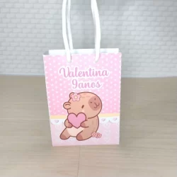 Sacolinha Personalizada Surpresa Capivara - PEGUE e MONTE