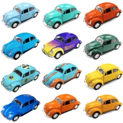 Fusca Miniatura Die Cast Carrinho Fusquinha De Ferro Fusca Fricção Abre Porta E Capô