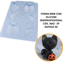 1~4 FORMA BWB COM SILICONE SEMIPROFISSIONAL, DOCES FINOS CHOCOLATES CÓD. 3642 - SP RAPOSA 3D