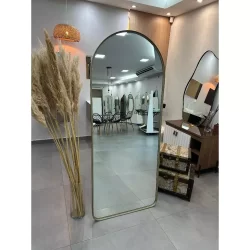 Espelho Janela Metal  Com Suporte Chão  150cm 170cm Sala Quarto Salão Loja