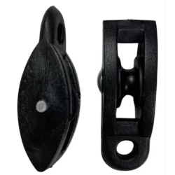 CARRETILHAS/ROLDANAS SIMPLES PARA VARAIS DE TETO OU PAREDE BRANCA OU PRETA