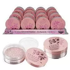 Pó Facial Rosa Mosqueta Fenzza 15 g Micronizado, Acabamento Natural,  Finalização de Maquiagem