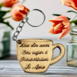 KIT Chaveiro dia dos Avós  MDF já vão todos montados, festa, lembrancinhas