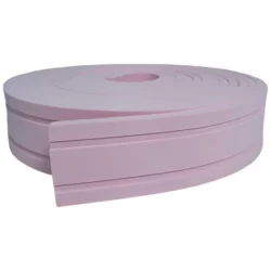Eva Flexível 5cm Rodapé Moldura Autocolante (Valor por Metro) Boiserie Roda Meio 5c2-Rosa-1