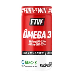 FTW Ômega 3 MEG-3 90 Cápsulas - Suplemento Alimentar com 660mg EPA e 440mg DHA