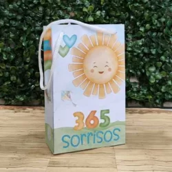 Sacolinha Surpresa Personalizada Lembrancinha 365 Sorrisos Volta ao Sol PEGUE E MONTE