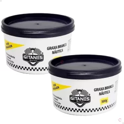 Kit 2 Graxas Branca Lítio Náutica Automotiva Moto Geral Gitanes