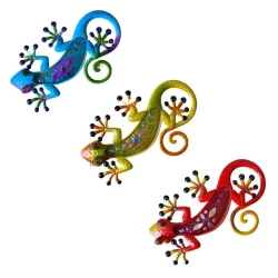 Enfeite De Metal Salamandra Lagartixa Decoração Parede