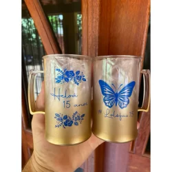 20 canecas de chopp degradê premium 300ml