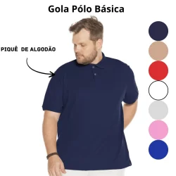 Camisa Polo Masculina Piquê Manga Curta 505304-A