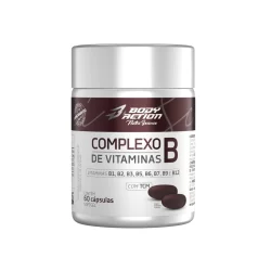 Complexo de Vitaminas B 60 Cápsulas Softgel BodyAction