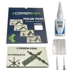 Kit Molde Para Fazer Isca Anteninha E Manhosos Borboleta 8mm