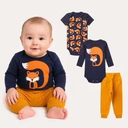 Kit 15 body Masculino bebê manga curta longa calça menino roupa verão