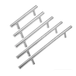 Kit com 6 UND Puxador em Aço Inox Tubular 6,4 cm- 44,8 cm