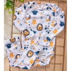Conjunto Termico Bebê Pagão Longo Leãozinho