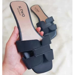 Sandália Rasteirinha, Rasteira Flat Mod. H, Confortável, solado antiderrapante, várias cores, K-two Calçados