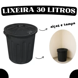 Lixeira 30 Litros Plástica de Alta Qualidade – Durabilidade e Praticidade para o Seu Dia a Dia!