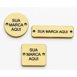 40/60/80/100 Etiqueta Personalizada em Acrílico Espelhado