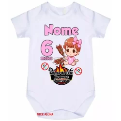 body bebê menina mês aniversário tema churrasco 1395A