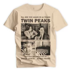 Camiseta Vintage Unissex Poliéster Twin Peaks B1923