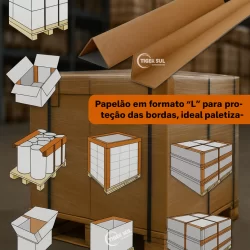 Kit 50 Cantoneiras 130cm – Ideal p/ Paletização Profissional e Transporte Seguro!