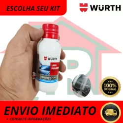 Kit Limpa Para Brisa Wurth 100ml Fluido Liquido Limpeza Parabrisa Automotivo Carro Limpador