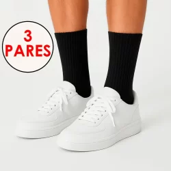 Kit 3 Pares Meias Lupo Cano Alto Longo Original Sport Meia Em Algodão Grossa Frio Confortável Masculina Feminina