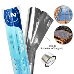 Manta Térmica P/ Telhado 10 25 50m² Aluminizada Contra Goteiras Isolamento Térmico - Não É Adesiva