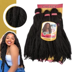 Cabelo Jumbo Afro Twist Marley Braid Cherey 400 gramas