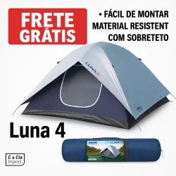 Barraca Camping 4 Lugares Iglu Luna Acapamento Sobreteto
